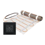 Vloerverwarmingsmat-set-zwart