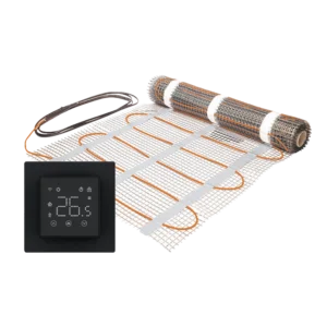 Vloerverwarmingsmat-set-zwart